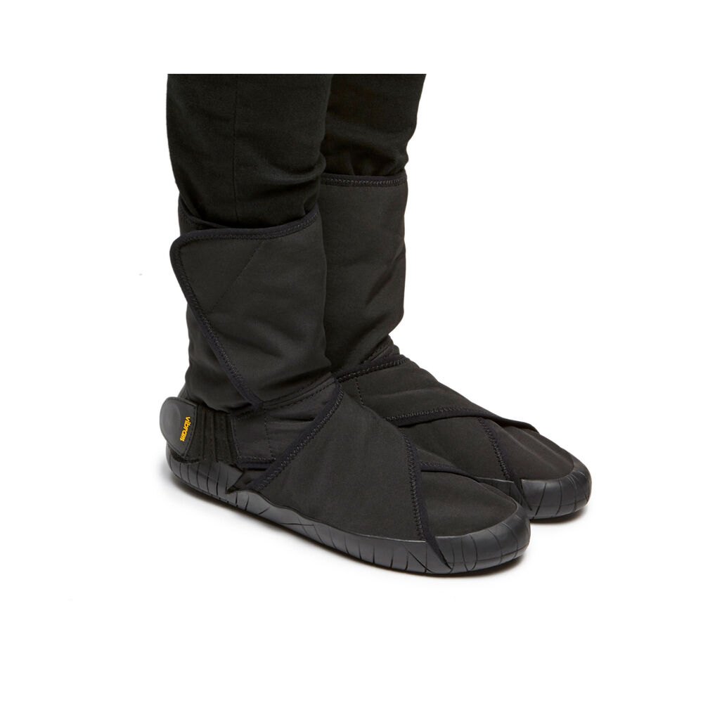 Vibram Furoshiki Mens New Yorker Mid - Boots Black - RAE763145